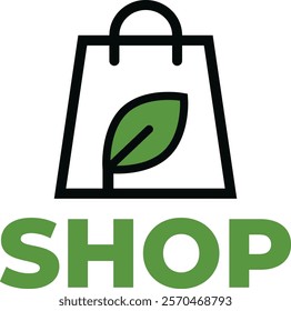 Catchy Online Shopping Logo Icon 