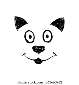 cat/dog hand drawn cute icon 