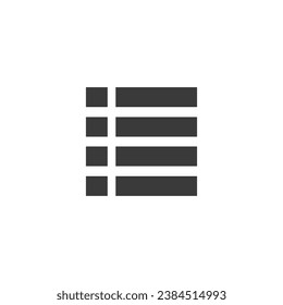 Categories Icon Vector Isolated Black and White Design Graphic