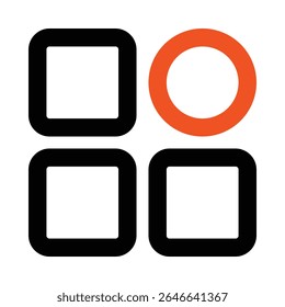 Categorieën Regelkleurpictogram bewerkbare vector