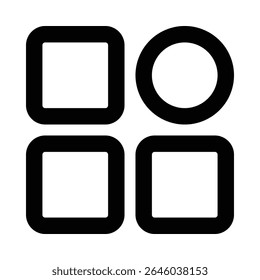 Categorieën regelpictogram bewerkbare vector
