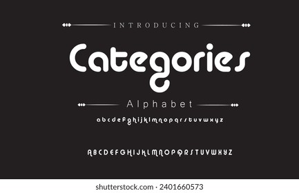 Categories Modern Bold Font. Sans Serif Font. Regular Italic Uppercase Lowercase Typography urban style alphabet fonts for fashion, sport, technology, digital, movie, logo design, vector illustration