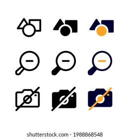category icon, user interface vector icons set for web and mobile pixel perfect
