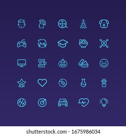 iconos de categoría ui aplicación de diseño