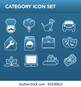 Category Icons Vector