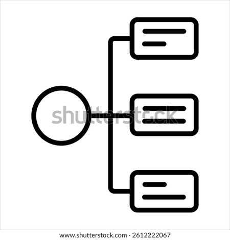 Category Line Icon Vector Illustration