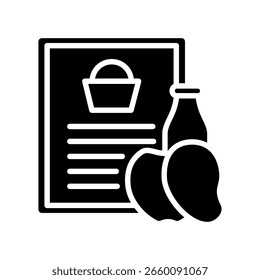 Kategorielisten-Symbol, Symbol für Mini-Illustration. Nutzung für modernes Konzept, Print, UI, UX-Kit, Web- und App-Entwicklung. Vektor in Bezug auf Handel, Einzelhandel, Marketing und Shopping.