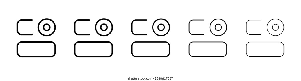 Category management icon Vector logo sign