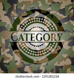 Category on camouflaged texture
