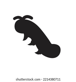 Catepillar bug insect vector symbol sign