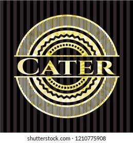 Cater golden emblem