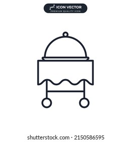 Gastronomie. Buffet-Restaurant-Symbol Symbol-Vorlage für Grafik- und Webdesign-Kollektion Logo Vektorgrafik