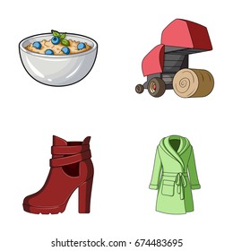 catering, Business, trade and other web icon in cartoon style.clothing, knitwear, food, icons in set collection.