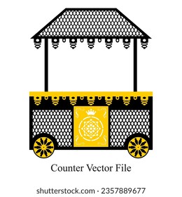 Catering Counter Design Vector Event planner Catering Counters Design Small Restaurant Kitchen Setup catering Counters, Bar 