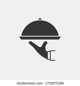 catering dish vector icon chef service for restaurant