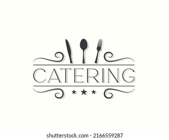 Catering Food Logo Design Template Stock Vector (Royalty Free ...