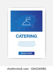 CATERING ICON INFOGRAPHIC