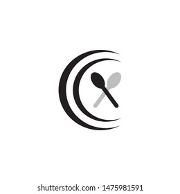 catering icon logo vector design