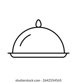 Catering Line Editable Stroke Icon. Fast-food And Drinks Themes Vector Illustration
