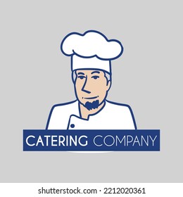 Catering logo design and colorful symbol art