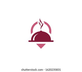 Catering logo menu food vector 