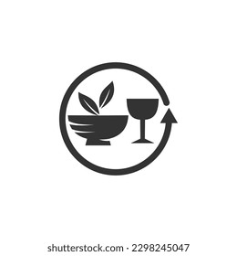 catering logo template. Icon Illustration Brand Identity. Isolated and flat illustration. Vector graphic