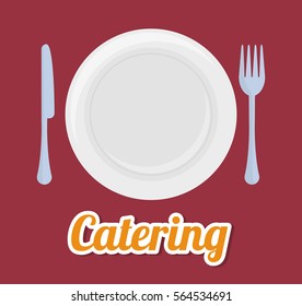 catering related icons emblem vector illustration design 