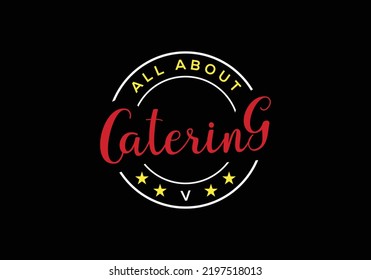 Catering Service Logo Icon Vintage Design
