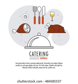 Catering service restaurant and menu design