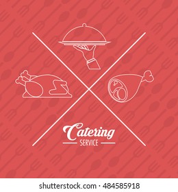 Catering service restaurant and menu design