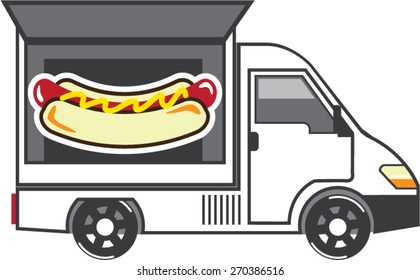 Catering Van vector Food Truck