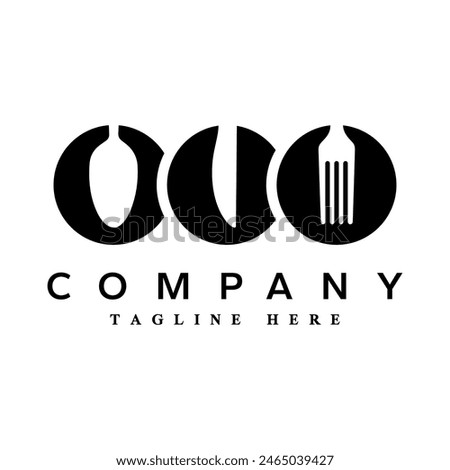 Catering vector logo badge. Cater service sign, outdoor dinner, restaurant business retro design with hand written modern calligraphy. Elegant lettering logotype, vintage style.
