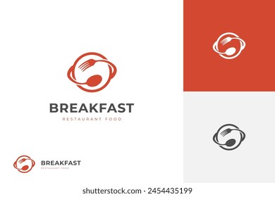 Catering vector logo symbol. restaurant food logo design. cafes diner design. vegan food logo template