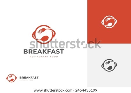 Catering vector logo symbol. restaurant food logo design. cafes diner design. vegan food logo template