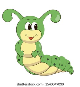 Caterpillar Childrens Illustration Caterpillar Vector Illustration ...