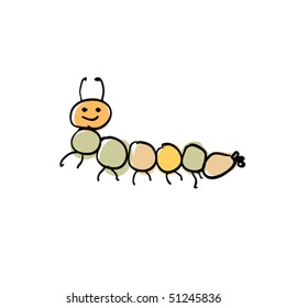 Caterpillar doodles.