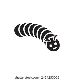 Caterpillar icon design template isolated