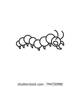 caterpillar icon illustration isolated vector sign symbol