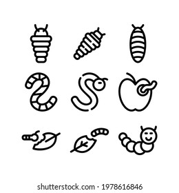 caterpillar icon or logo isolated sign symbol vector illustration - Collection of high quality black style vector icons
