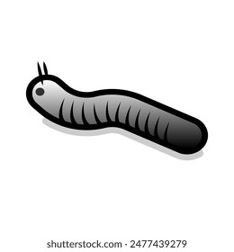 Caterpillar-Symbol. Made, Grub. Larvensymbole - Vektorgrafiken. 