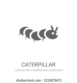 Caterpillar icon. Trendy Caterpillar logo concept on white background from Agriculture Farming and Gardening collection. Suitable for use on web apps, mobile apps and print media.