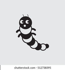 Caterpillar icon vector