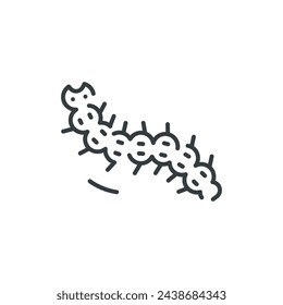 Caterpillar icon, Caterpillar vector illustration