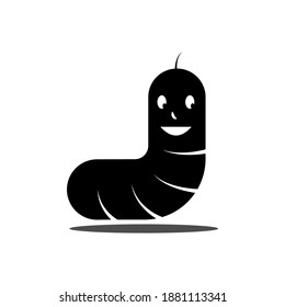 Caterpillar icon vector illustration template