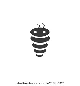 caterpillar Icon vector sign isolated for graphic and web design. caterpillar symbol template color editable on white background.