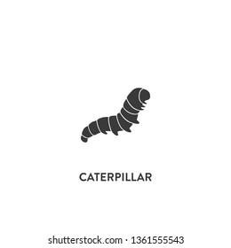 caterpillar icon vector. caterpillar sign on white background. caterpillar icon for web and app