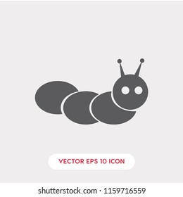 Caterpillar icon vector,bug symbol.  Linear style sign for mobile concept and web design. caterpillar and bug symbol logo illustration. vector graphics - Vector.