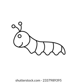 caterpillar insect icon design. isolated on white background. vector illustration

