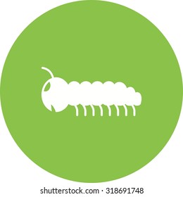 Caterpillar, larva, moths icon vector image. Can also be used for Animals and Insects. Suitable for mobile apps, web apps and print media.