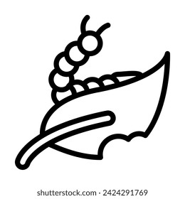 caterpillar line icon. Perfect for graphic design, mobile, UI, and web masterpieces